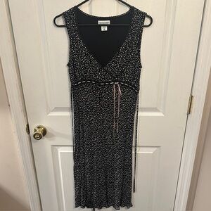 Black and White Polka Dot Maternity Dress